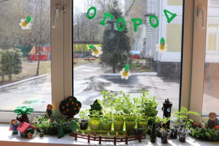 Огородик в детском саду 